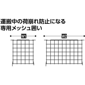 イットン台車用メッシュ囲い 長谷川工業