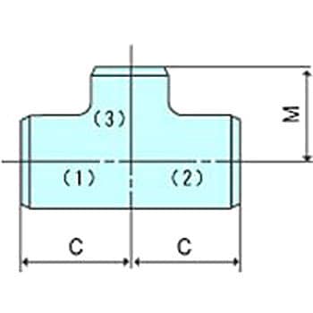 ティー 溶接継手(SGP 白)