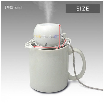 ペットボトル加湿器 オーブ 超音波式 TOPLAND