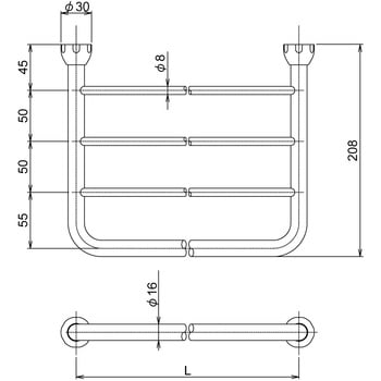 R6205-400 タオル棚 1台 RELIANCE(リラインス) 【通販サイトMonotaRO】