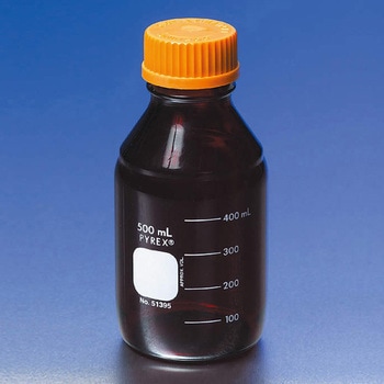 広口メジューム瓶  茶色 PYREX(パイレックス)