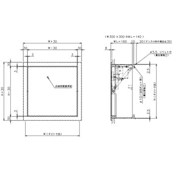 500X500 排煙口 自動復帰型HPA-200A(色=黒) 1台 フカガワ 【通販モノタロウ】