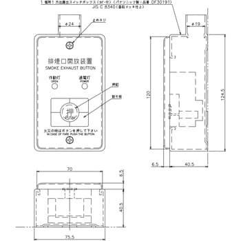 排煙口用手動開放装置(電気式) フカガワ 吹出口・吸込口 【通販モノタロウ】