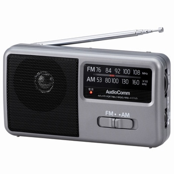 AM/FMポータブルラジオ オーム電機