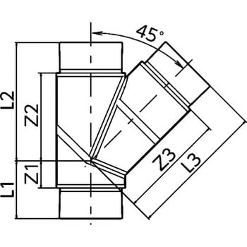 K-HEYD30 断熱ドレンクリア継手 45° Y 1個 オーケー器材 【通販サイト