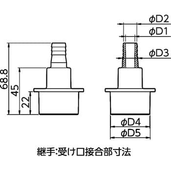 オーケー器材(DAIKIN ダイキン) K-HEPD1225 断熱ドレン継手ドレン