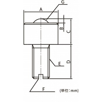 C-5H-M8-16 ボールトランスファー 切削加工品・上向用 (スチール製) 1