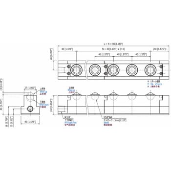 ISR-22T-570 エアー浮上式ボールトランスファーユニット ISR型エア