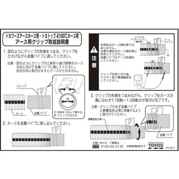 TPEC-032 トヨックス 静電気(帯電)防止ホース用アース用クリップ 1個