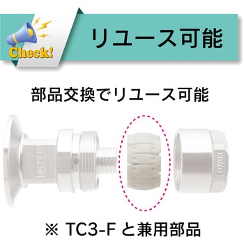 ホース継手 カムロックタイプ ステンレス製[トヨコネクタ TC3-CS型] TOYOX(トヨックス)
