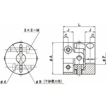 UA-30C-6-14 精密補正軸継手 UAシリーズ 酒井製作所 全長30mm - 【通販モノタロウ】