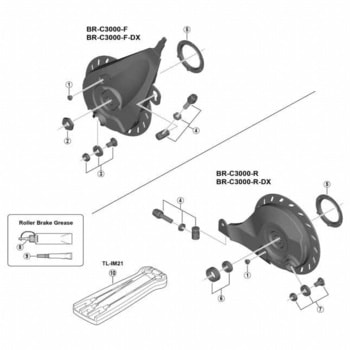 左間座ユニット(7.2mm)B.C.3/8″ハブ軸用 SHIMANO(シマノ)