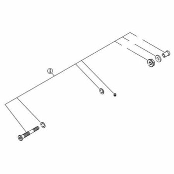 前用ピボットボルト組立品(ピボットボルト50.4mm / 取付ナット12.5mm) SHIMANO(シマノ)