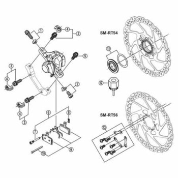 Y8KZ98020 BR-R515 パッドジク/リング 1個 SHIMANO(シマノ
