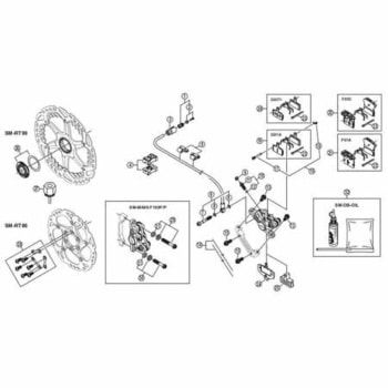 BR-M987 キャリパコテイBT 14.6mm SHIMANO(シマノ)