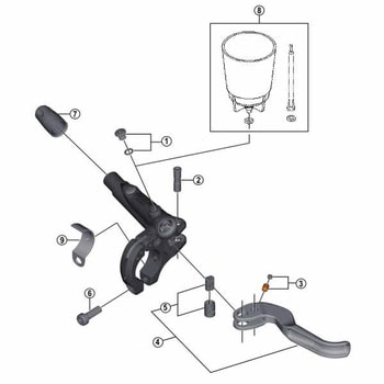 Y8WM98010 BL-M9000 LEVER UT R 1個 SHIMANO(シマノ) 【通販モノタロウ】