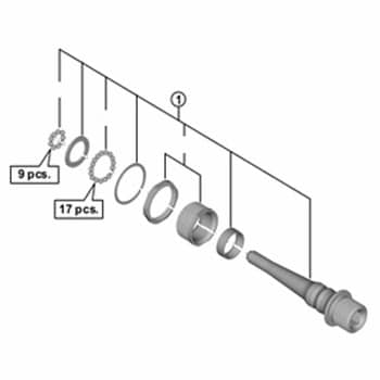 YL8898040 PD-R9100 ペダルジクUT L 4MM ロング 1個 SHIMANO(シマノ) 【通販モノタロウ】