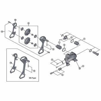プーリーセット (スタンダート) for RD-4700 - SHIMANO(シマノ)