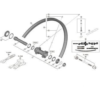 シマノ(SHIMANO) 工具 TL-HB16 スルーアクスルハブ用 ハブセッティング