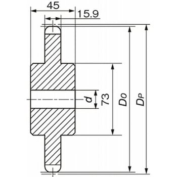 TPS形チェーン用スプロケット 椿本チエイン