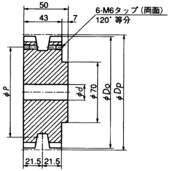 TTP1012T TTP・TTPH形チェーン用スプロケット 1個 椿本チエイン 【通販