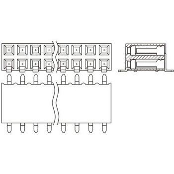 SSM-102-L-DH Samtec 基板接続用ソケット SSM シリーズ SAMTEC 47039643