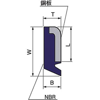 SSH00 スライドシール(ストレート型) 1個 ニッタ 【通販サイトMonotaRO】