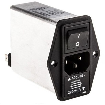 FN 393-2，5/05-11 Schaffner IECフィルタ オス IEC規格 C14 パネルマウント SCHAFFNER 47066855