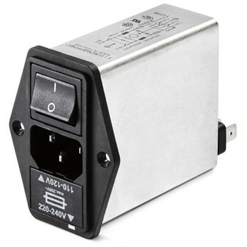 Schaffner IECフィルタ オス IEC規格 C14 パネルマウント SCHAFFNER