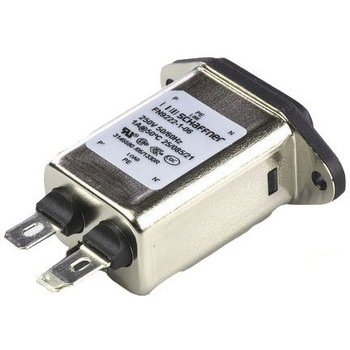 Schaffner IECフィルタ オス IEC規格 C14 パネルマウント SCHAFFNER