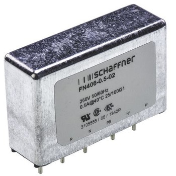 Schaffner RFIフィルタ 500mA スルーホール SCHAFFNER