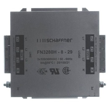 Schaffner RFIフィルタ 三相 8A フランジマウント SCHAFFNER