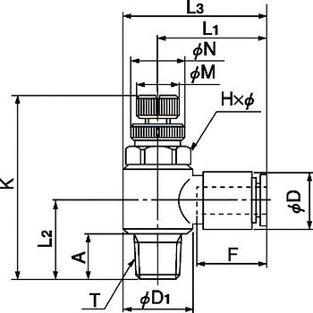 ケミフィット C1シリーズ スピードコントローラ(エルボタイプ) ニッタ