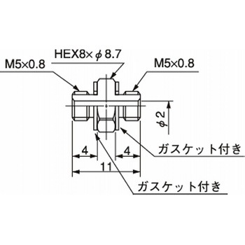 バーブ継手 アダプタニップル ニッタ