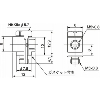 バーブ継手 ユニバーサルエルボブロック ニッタ