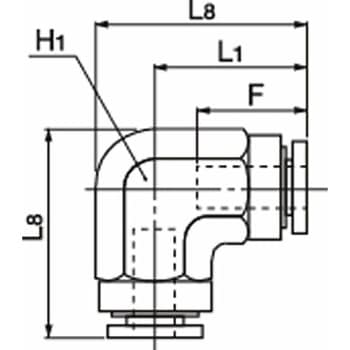 プッシュワン Eシリーズ 90°ユニオンエルボ - ニッタ