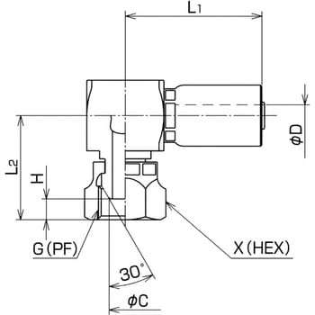 Sl Pf 10 N30 ホース継手 スウェイジタイプ N3000用 Nittaグループ スチール 接続ねじ種類 G 仕様 Sl Sl Pf 10 N30 1袋 5個 通販モノタロウ