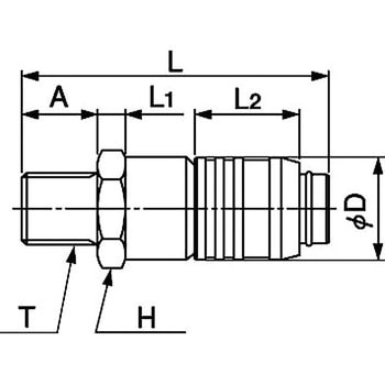 ミニQ.D.C101 オスねじタイプ ニッタ