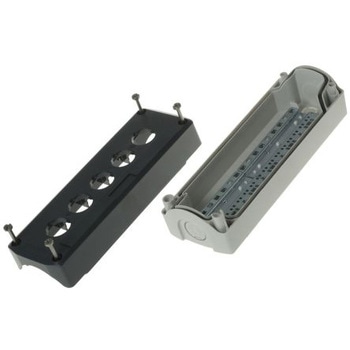 Schneider Electric， コントロールボックス， 穴径 22mm， 5 点用， プラスチック シュナイダーエレクトリック