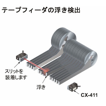 CX-444-P 小型ビームセンサ(アンプ内蔵) CX-400シリーズ Ver.2 1個