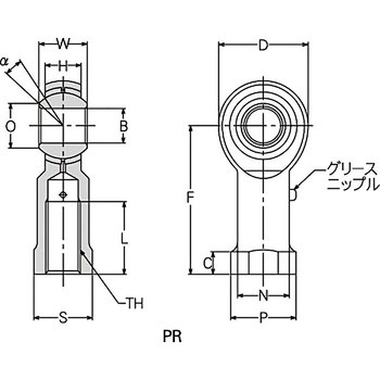 PR ロッドエンド(4ピース型) めねじ - MTR