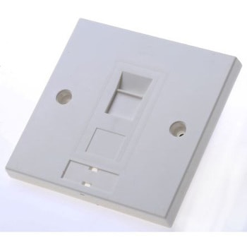 Single RJ45 Cat5e UTP 1 Gang Wallplate Molex Premise Networks