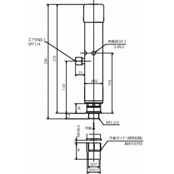 780J パネルガードクーラー(エア式盤用クーラー) 1個 虹技 【通販