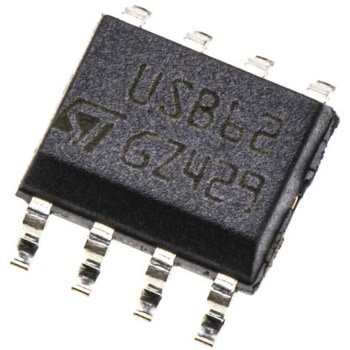STMicroelectronics 2チャンネル 双方向 TVSダイオードアレイ STMicro