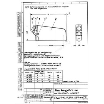 TE Connectivity コネクタハウジング オス DIN41622シリーズ TE Connectivity Japan(旧:TYCOELECTRONICS(タイコエレクトロニクス))