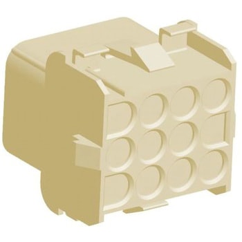 TE Connectivity コネクタハウジング メス 12極 3列 6.35mm メイテンロック TE Connectivity Japan(旧:TYCOELECTRONICS(タイコエレクトロニクス))