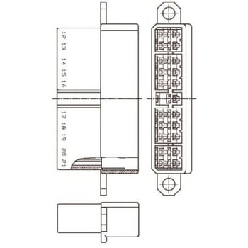 TE Connectivity コネクタハウジング メス 9極 2列 Multi-Interlock Mark IIシリーズ - TE Connectivity Japan(旧:TYCOELECTRONICS(タイコエレクトロニクス))