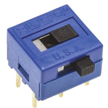 TE Connectivity スライドスイッチ 双極双投(DPDT) 400 mA @ 20 V TE Connectivity Japan(旧:TYCOELECTRONICS(タイコエレクトロニクス))