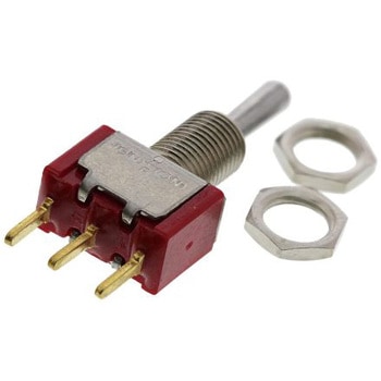 TE Connectivity トグルスイッチ (On)-Off-(On) 単極双投(SPDT) TE Connectivity Japan(旧:TYCOELECTRONICS(タイコエレクトロニクス))