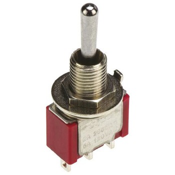 TE Connectivity トグルスイッチ (オン)-オフーオン 単極双投(SPDT) TE Connectivity Japan(旧:TYCOELECTRONICS(タイコエレクトロニクス))